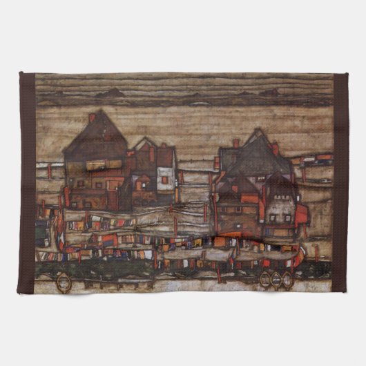 ランドリー付き住宅(シーバーグII)by Egon Schiele キッチンタオル (横)