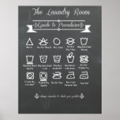 ランドリー手順書ポスター ポスター (正面)