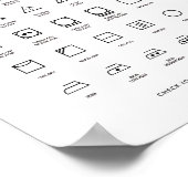 ランドリー気にムシンボルガイド看板ポスター ポスター (角)