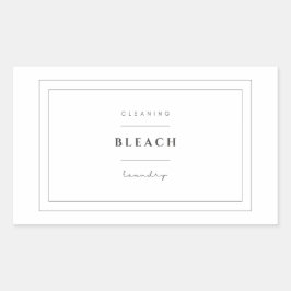 ランドリー漂白剤ラベルシール 長方形シール