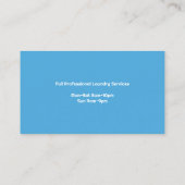 ランドリー用洗濯機付き名刺 名刺 (裏面)