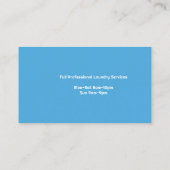 ランドリー用洗濯機付き名刺 名刺 (裏面)