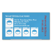 ランドリー用洗濯物 マグネット名刺 (正面)