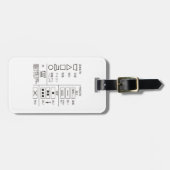 ランドリー表示荷札の標識 ラゲッジタグ (正面横)