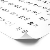 ランドリー記号 フォトプリント            (角)