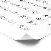 ランドリー記号 フォトプリント            (角)