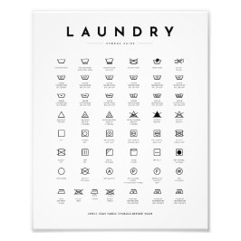ランドリー記号 フォトプリント           