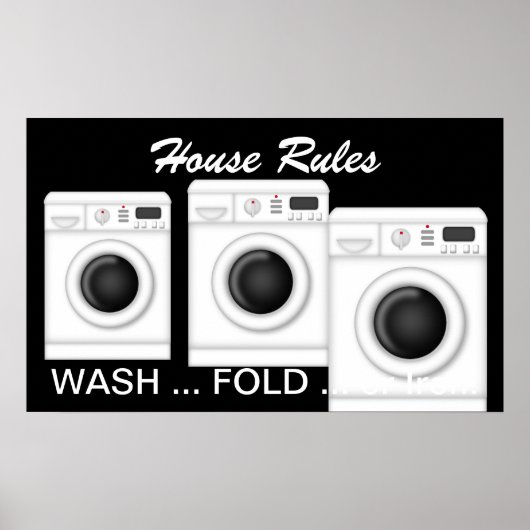 ランドリー – ハウスルール – SRF ポスター (正面)