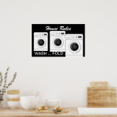 ランドリー – ハウスルール – SRF ポスター (キッチン)