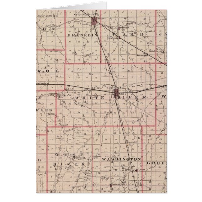 ランドルフ郡の地図 (正面)