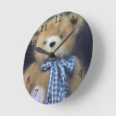 ランドルフ – ファジーWuzzy ラウンド壁時計 (傾斜)