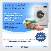 ランドロマの洗濯サービスをカスタマイズ 洗濯と折り畳み ウィンドウサイン (シート)