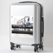 ランドロマット会社の車両広告事業 シール (スーツケース)