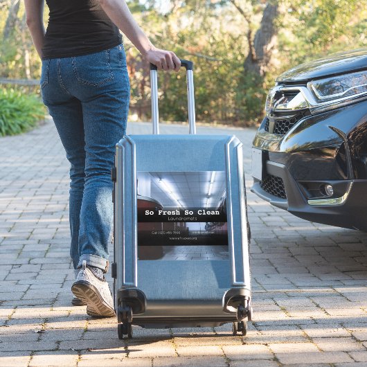 ランドロマット会社の車両広告事業 シール (スーツケースインサイチュ)