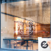 ランドロマット 部屋 洗濯 折りたたみ ビジネスをカスタマイズする ウィンドウサイン (カフェ窓)