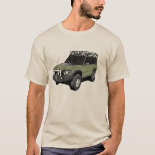 ランドローバーのトラックの芸術のTシャツ Tシャツ