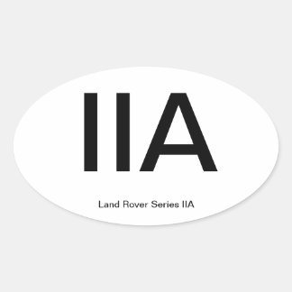 ランドローバーシリーズIIA楕円 楕円形シール