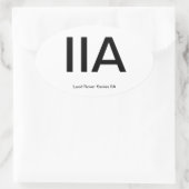 ランドローバーシリーズIIA楕円 楕円形シール (バッグ)