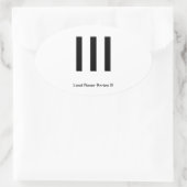 ランドローバーシリーズIIIオーバル 楕円形シール (バッグ)