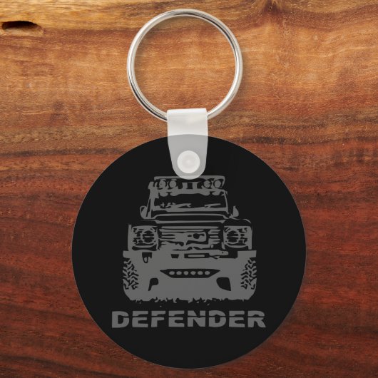 ランドローバーディフェンダークラシックヴィンテージハイキングダック キーホルダー (正面)