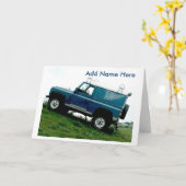 ランドローバー用グリーティングカード カード (黄色い花)