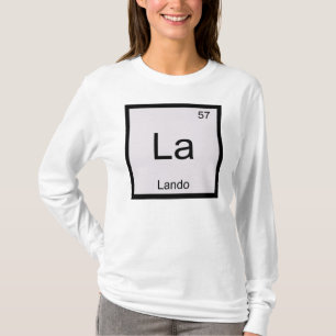 ランドー名 化学 元素 周期表 Tシャツ
