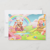 ランド・オブ・キャンディ誕生日有難うございます 招待状 (裏面)