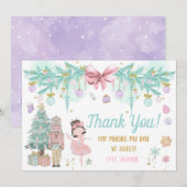 『ランド・オブ・スイーツ・シュガー・プラム・フェアリー・ナ感謝していックカーY』 サンキューカード (正面/裏面)