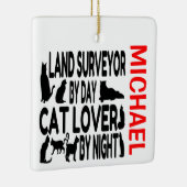 ランド・サーベイヤ・ラブズ・キャッツカスタム セラミックオーナメント (右)