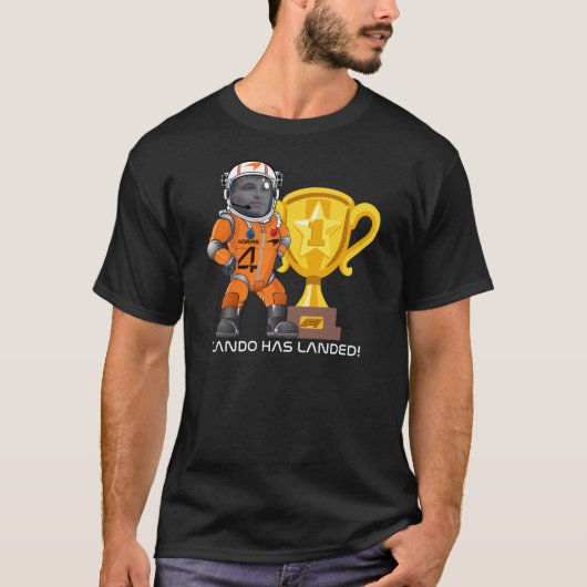 ランド・ノリス 世界チャンピオン 2025 優勝者 Tシャツ (正面)