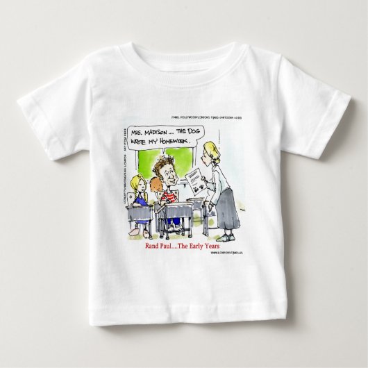 ランド・ポール 若かりし頃 楽しい ベビーTシャツ (正面)