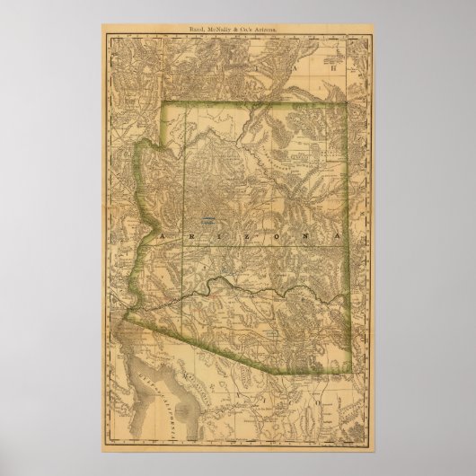 ランド・マクナリーのアリゾナ ポスター (正面)