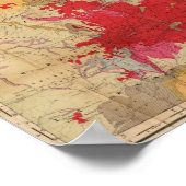 ランド・マクナリーの新しい地質図 ポスター (角)