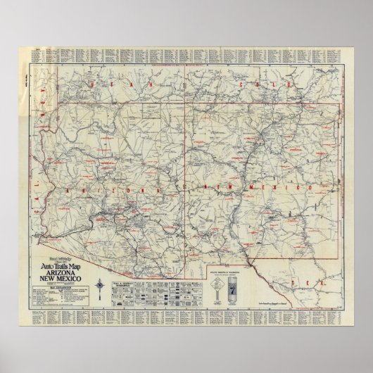 ランド・マクナリー公式1925オートトレイル ポスター (正面)