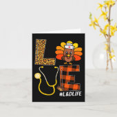 ランドDナースターキー感謝祭デイラブナースリフ カード (黄色い花)