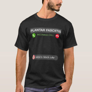 ランナおもしろいーを走呼ぶ足底筋膜炎 Tシャツ