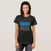 ランナおもしろいー材ランニング料ギフトシャツ Tシャツ (正面フル)