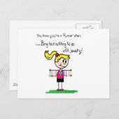 ランナきらきら光る ポストカード (正面/裏面)