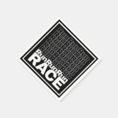 ランナやる気を起こさせるイン・トレーニング引用文-走レース スタンダードカクテルナプキン (角)