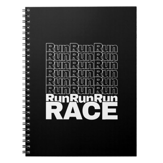 ランナやる気を起こさせるイン・トレーニング引用文-走レース ノートブック (正面)