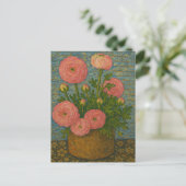 ランナキュラス葉書 ポストカード (スタンド正面)