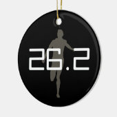 ランナパーソナライズされたマラソンキープサケオーナメント セラミックオーナメント (左)
