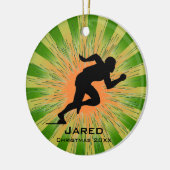 ランナパーソナライズされたーオーナメント セラミックオーナメント (左)