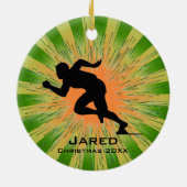 ランナパーソナライズされたーオーナメント セラミックオーナメント (裏面)