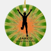 ランナパーソナライズされたーオーナメント セラミックオーナメント (裏面)