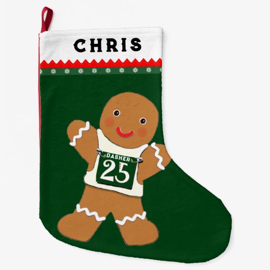 ランナランニングー ラージクリスマスストッキング (正面)