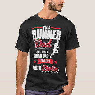 ランナランニングー – I'm A Runnerパパカッコいい 父の Tシャツ