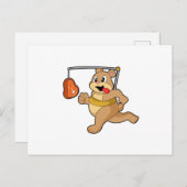 ランナーとしてのクマ ポストカード (正面/裏面)