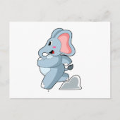 ランナーとしての象 ポストカード (正面)