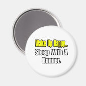 ランナーと一緒に寝る マグネット (正面/裏面)